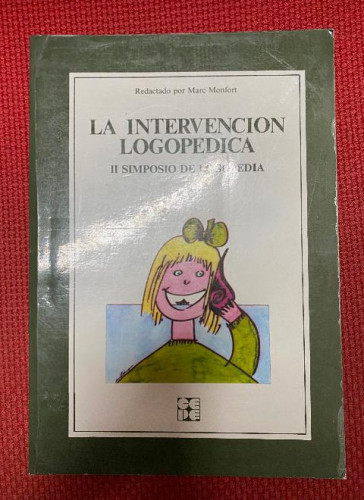 Portada del libro de Intervencion logopedica, la