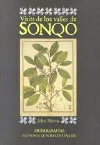 Portada del libro de Visita de los valles de Sonro