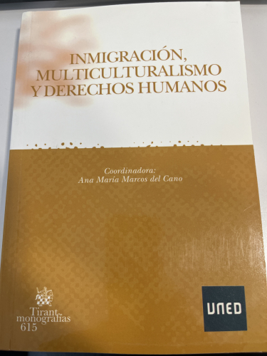 Portada del libro de Inmigración, multiculturalismo y derechos humanos