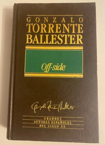 Portada del libro de OFF-SIDE. GONZALO TORRENTE BALLESTER. ORBIS, 1984.
