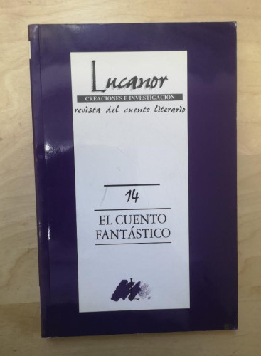 Portada del libro de Lucanor. Creaciones e investigación. Revista del cuento literario (14)