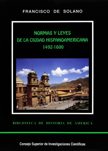 Portada del libro de Normas y leyes de la ciudad hispanoamericana. Vol. I (1492-1600)