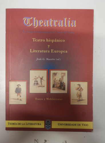 Portada del libro de THEATRALIA, 4. JESUS G. MAESTRO