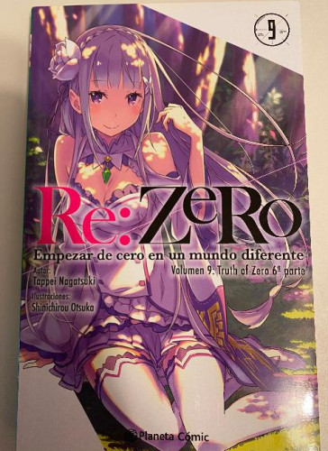 Portada del libro de Re:Zero nº 09 (novela): Empezar de cero en un mundo diferente. Volumen 9: Truth of Zero 6ª parte (Manga...