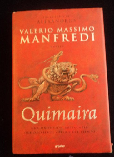 Portada del libro de QUIMAIRA. MASSIMO MANFREDI. GRIJALBO. 2002 266 PAG