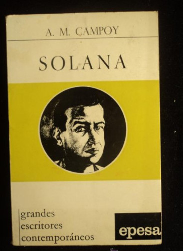 Portada del libro de SOLANA.A.M.CAMPOY. EPESA. 1971 205 PAG