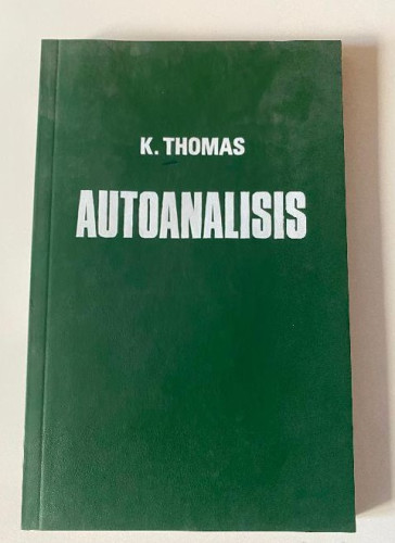 Portada del libro de AUTOANÁLISIS. K. THOMAS. EDICIONES TORAY, 1974.