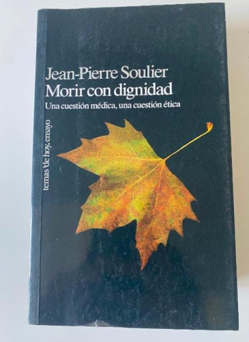 Portada del libro de Morir con dignidad