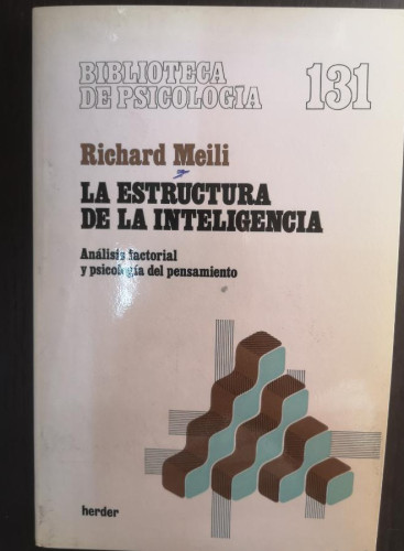Portada del libro de La estructura de la inteligencia: análisis factorial y psocilogía el pensamiento