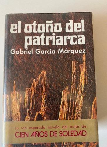 Portada del libro de EL OTOÑO DEL PATRIARCA. GABRIEL GARCÍA MÁRQUEZ. PLAZA & JANÉS, 1975.