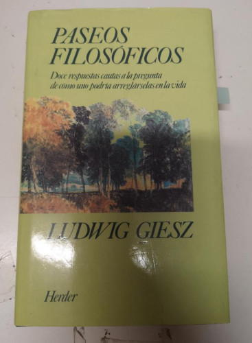 Portada del libro de Paseos filosoficos