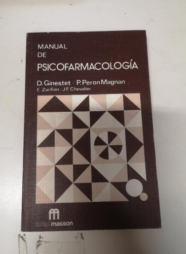 Portada del libro de Manual de Psicofarmacología