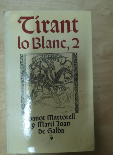 Portada del libro de Tirant lo Blanc, 2