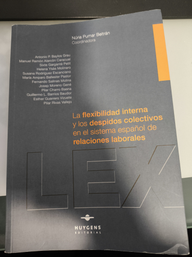 Portada del libro de La flexibilidad interna y los despidos colectivos en el sistema español de relaciones laborales