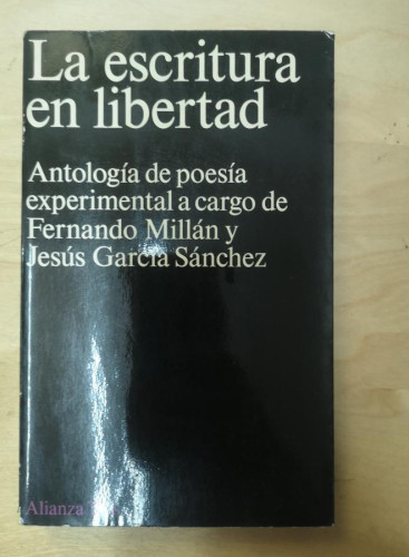 Portada del libro de La escritura en libertad