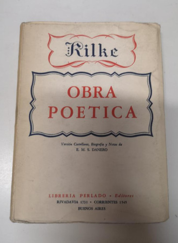 Portada del libro de OBRA POETICA. - RILKE.