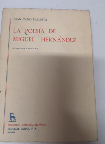 Portada del libro de LA POESIA DE MIGUEL HERNANDEZ.