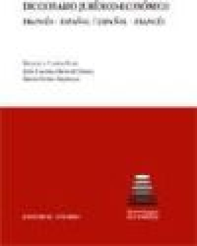 Portada del libro de Diccionario jurídico-económico francés-español, español-francés