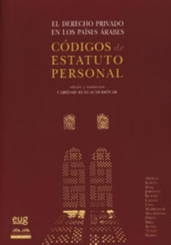 Portada del libro de El derecho privado en los países arabes: Traducción de los códigos de estatuto personal