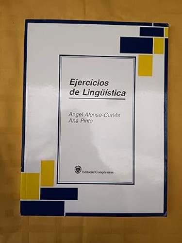 Portada del libro de Ejercicios de lingüística