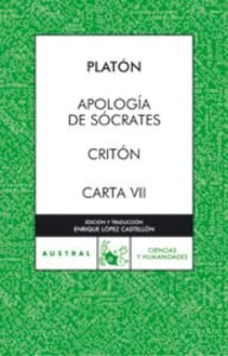 Portada del libro de Apología de Sócrates / Critón / Carta VII