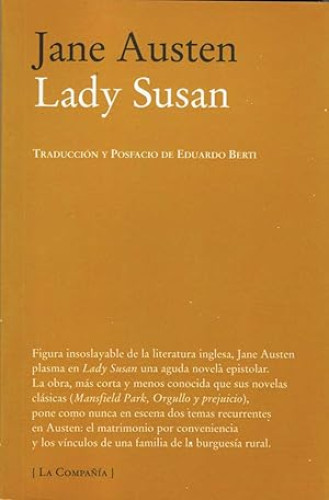 Portada del libro de Lady Susan