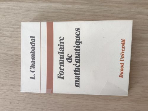 Portada del libro de Formulaire de mathématiques