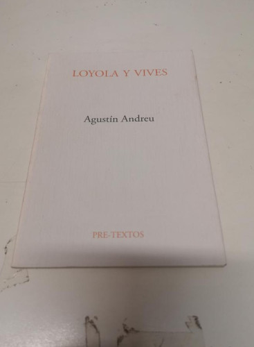 Portada del libro de Loyola y Vives -Andreu, Agustín