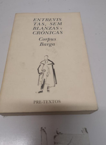 Portada del libro de Entrevistas, semblanzas y crónicas - CORPUS BARGA