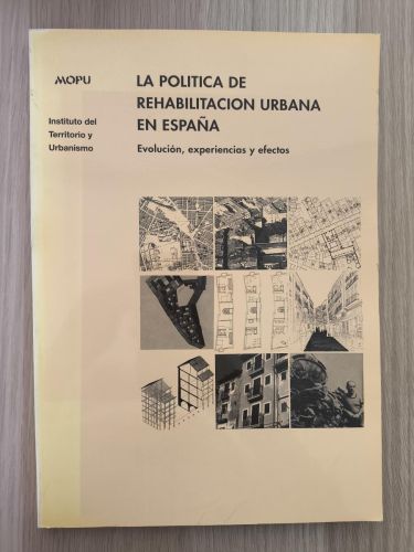 Portada del libro de La politica de rehabilitacion urbana en España