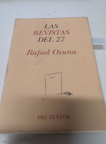 Portada del libro de Las Revistas del 27: Litoral, Verso y Prosa, Carmen y Gallo-Osuna, Rafael
