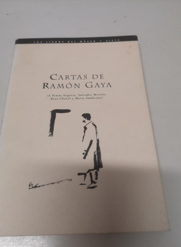 Portada del libro de Cartas de Ramón Gaya