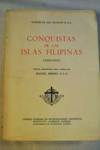 Portada del libro de Conquistas de las Islas Filipinas (1565-1615)