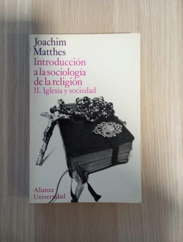 Portada del libro de Introduccion a la Sociologia de la Religion. II.Iglesia y Sociedad