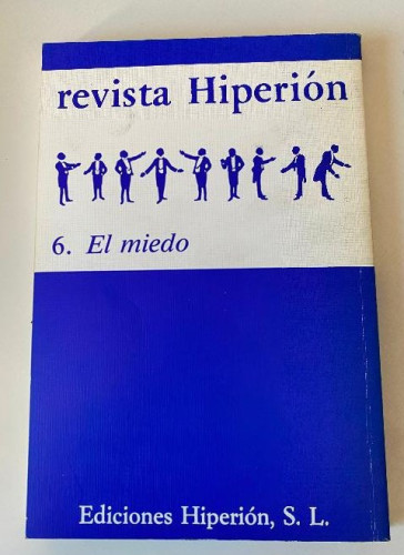 Portada del libro de REVISTA HIPERIÓN, 6, EL MIEDO. OTOÑO DE 1981.