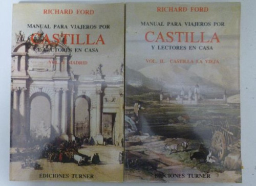 Portada del libro de Manual para viajeros por Castilla y lectores en casa Ford, Richard 2 TOMOS Turner. (1981)
