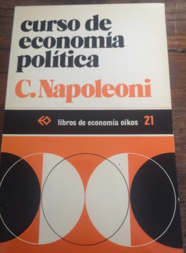 Portada del libro de CURSO DE ECONOMIA POLITICA - C. NAPOLEONI - 1973