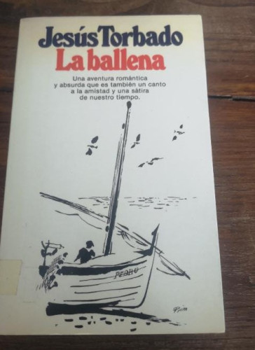 Portada del libro de LA BALLENA. Novela. 1ª edición.