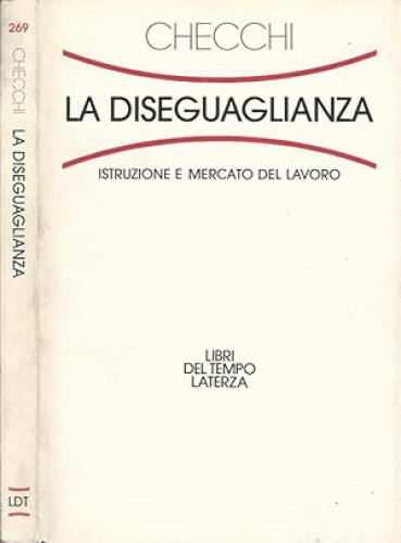 Portada del libro de La diseguaglianza Istruzione e mercato del lavoro
