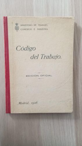 Portada del libro de Código del trabajo