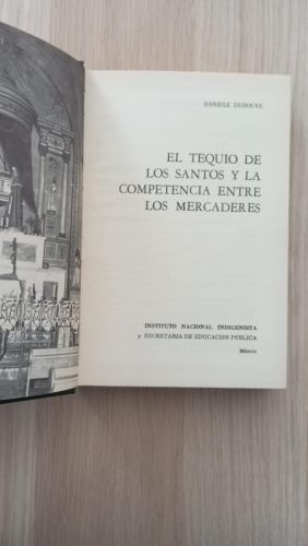 Portada del libro de Tequio de los santos y la competencia entre los mercaderes
