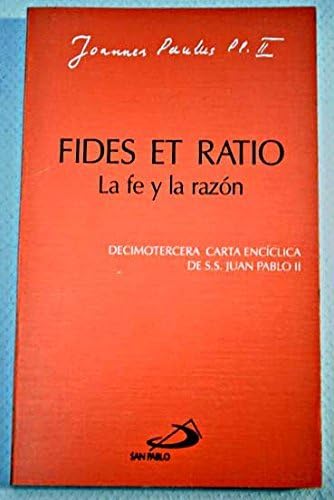 Portada del libro de Fides et ratio - La fe y la razón