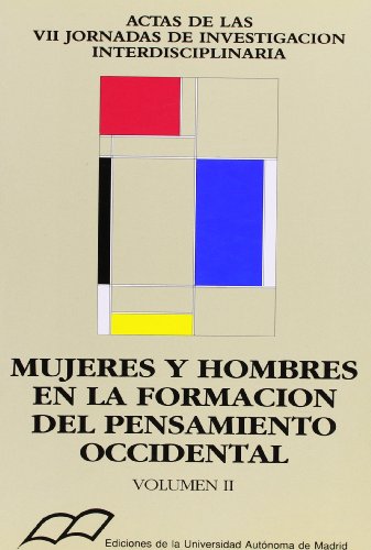 Portada del libro de Mujeres y hombres en la formación del pensamiento occidental. Tomo II: Historia y Antropología. (Actas...
