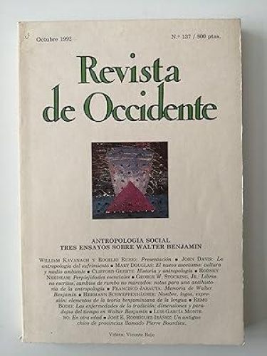 Portada del libro de Revista de Occidente. Nº 137