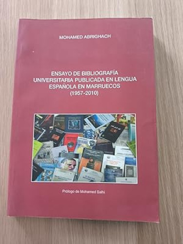 Portada del libro de Ensayo de Bibliografía Universitaria Publicada en Lengua Española en Marruecos