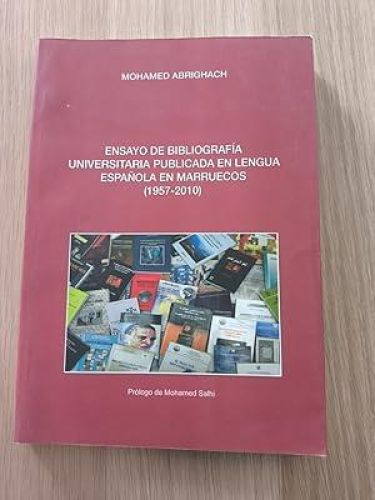Portada del libro de Ensayo de Bibliografía Universitaria Publicada en Lengua Española en Marruecos