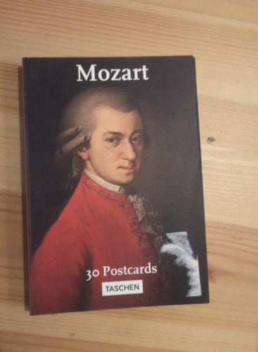 Portada del libro de MOZART 30 POSTCARDS - TASCHEN
