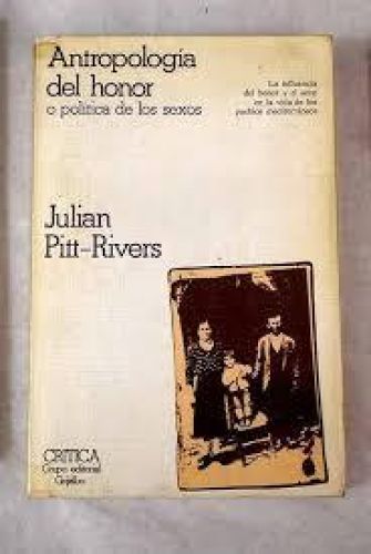 Portada del libro de Antropología del honor o política de los sexos