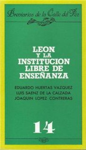 Portada del libro de León y la Institución Libre de Enseñanza