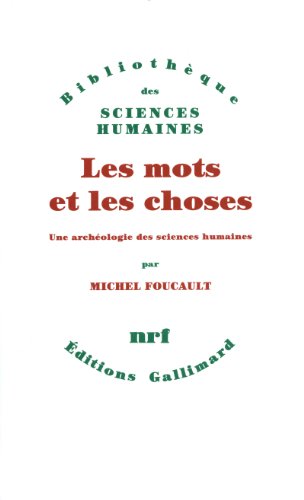 Portada del libro de LES MOTS ET LES CHOSES